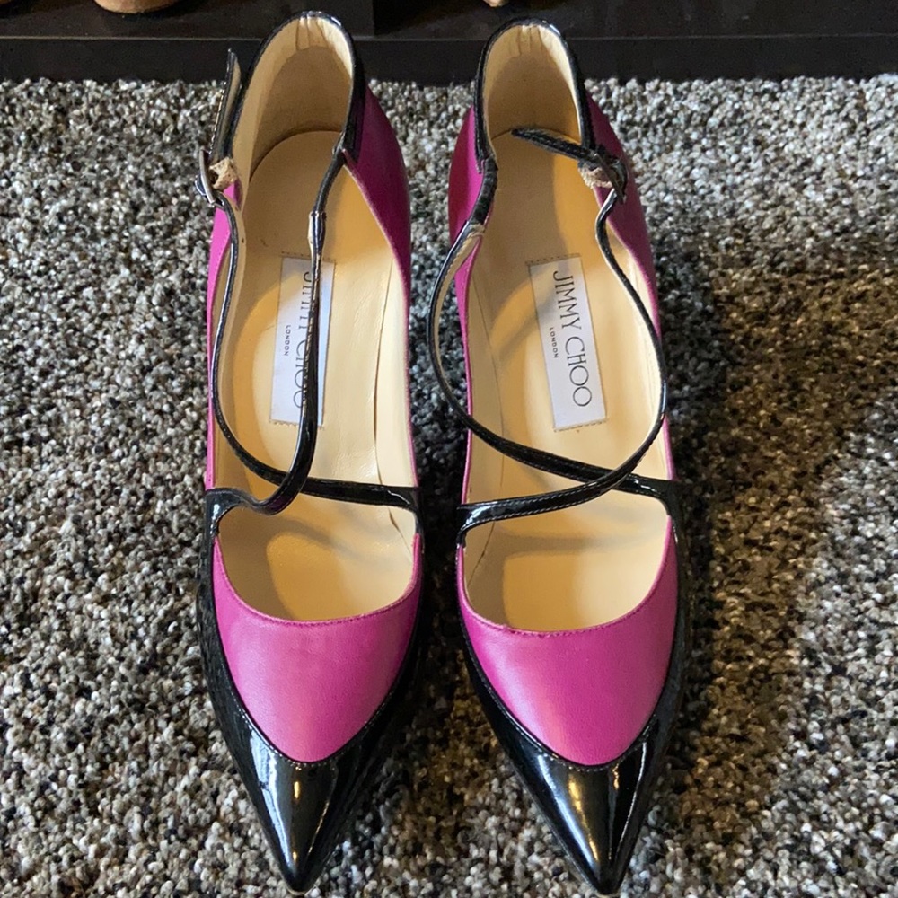 Jimmy Choo crossover stilettos